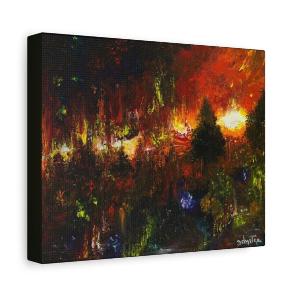 La forêt en feu (Sérigraphie)