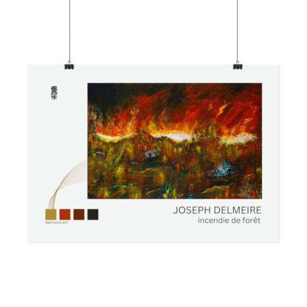 Incendie de forêt (Rolled Poster)