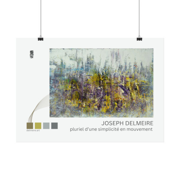 Pluriel d'une simplicité en mouvement (Rolled Poster)