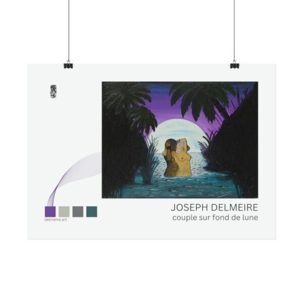 Le Couple sur fond de lune (Rolled Poster) - Image 12