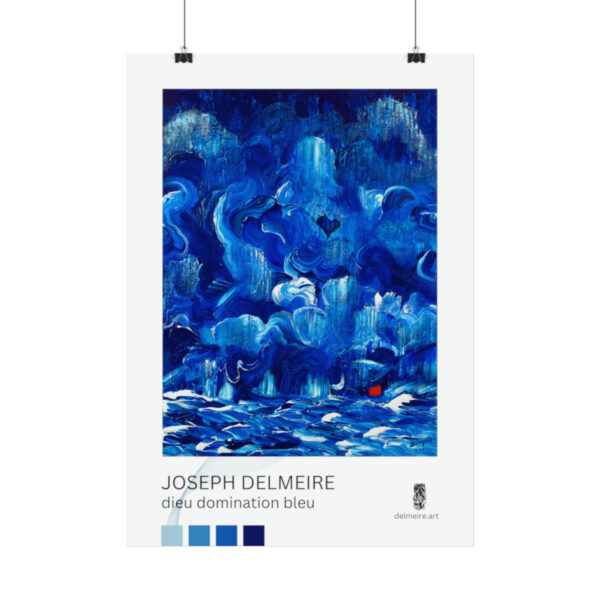 Dieu domination bleu (Rolled Poster) - Image 3