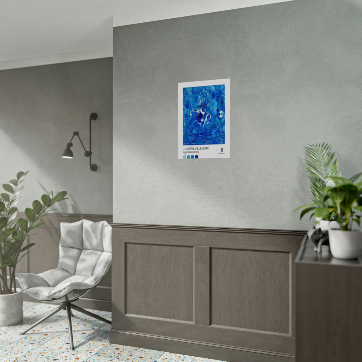 Le poisson bleu (Rolled Poster) - Image 5