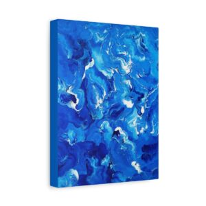 Tourmente bleue (Impression sur toile, tendue)