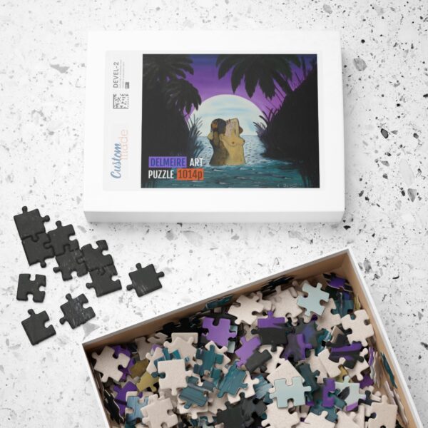 Le couple sur fond de lune (Puzzle 520, 1014 pièces) – Image 4