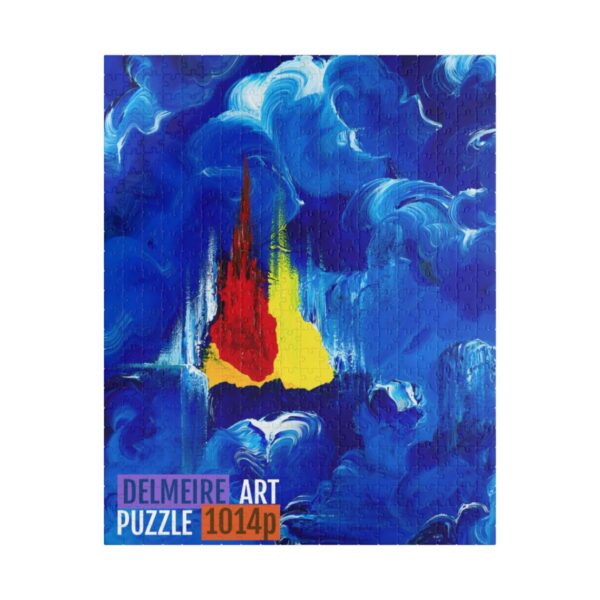 Cathédrale le feu dans la glace (Puzzle 520, 1014-piece)